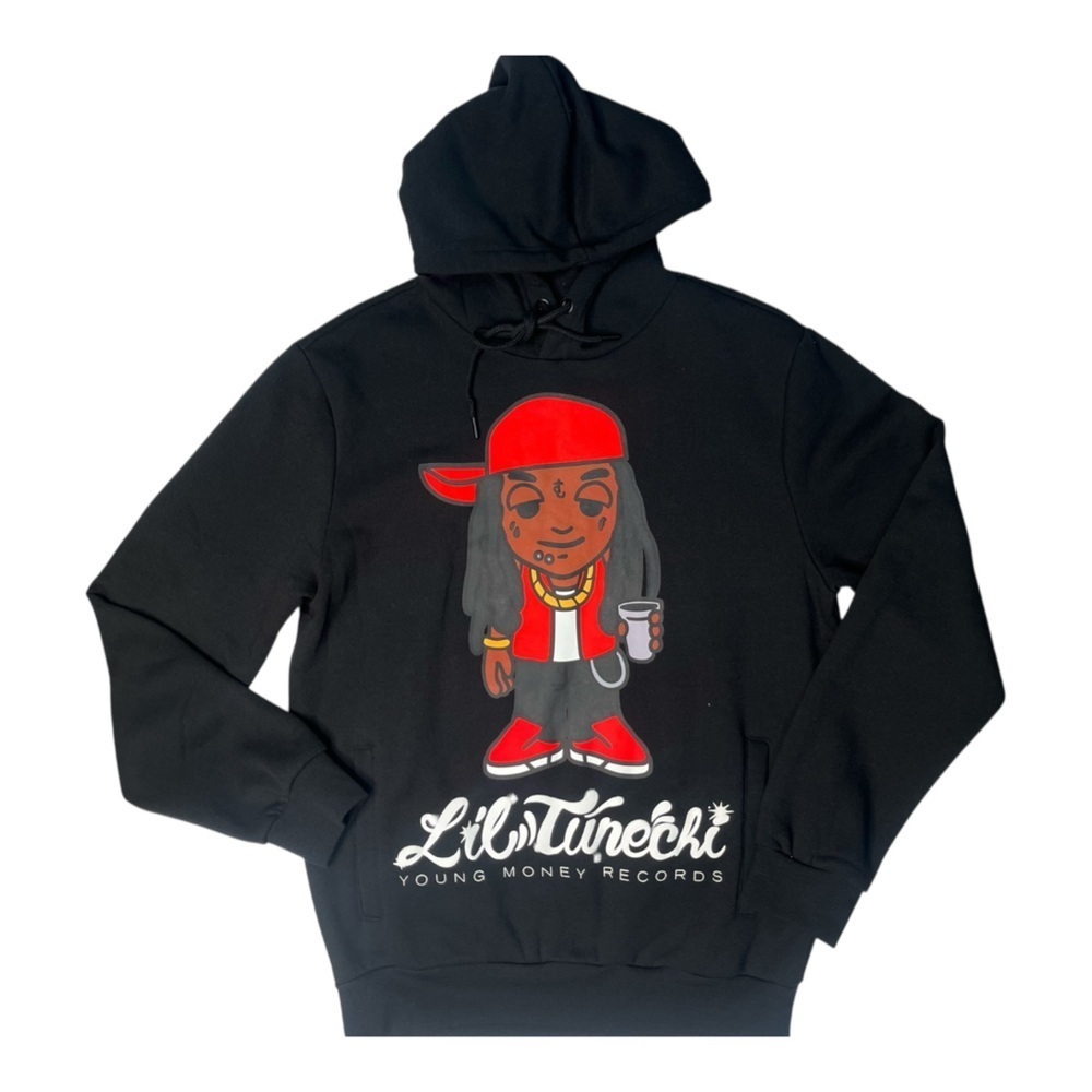 Sz Small Black Lil Tunechi Graphic Hoodie